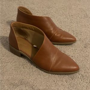 Brown loafer shoes